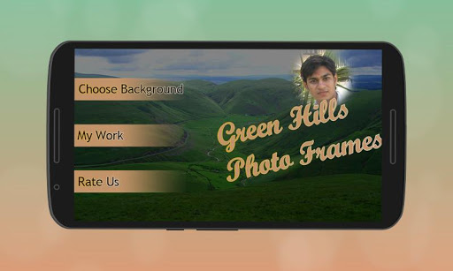 【免費攝影App】Green Hill Natural Photo Frame-APP點子