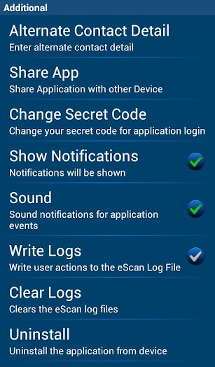 eScan Tablet Security Captura de tela 14