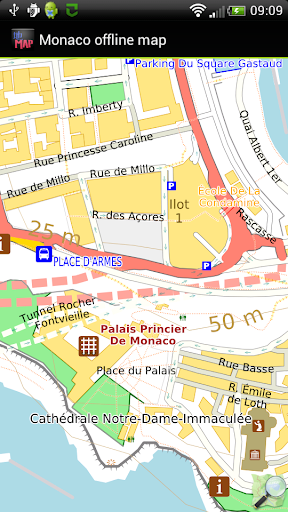 Monaco offline map