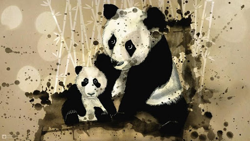 Panda Art HD Wallpaper
