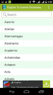 Free English To Danish Dictionary APK for PC