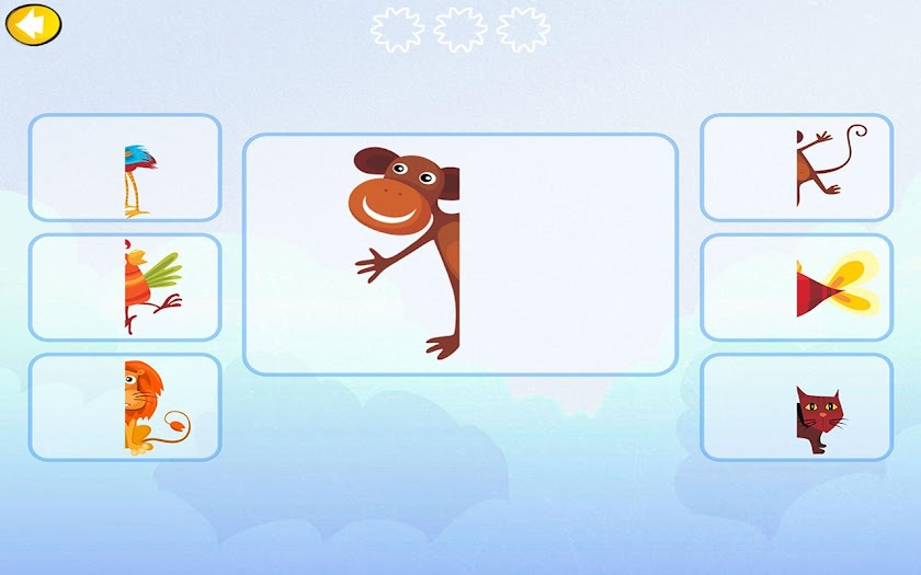Animal match Screen 2