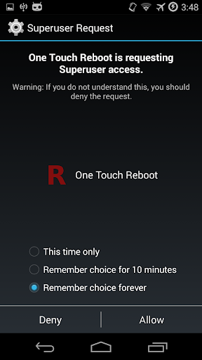 One Touch Reboot