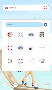 Free pin up marine girl dodol theme APK