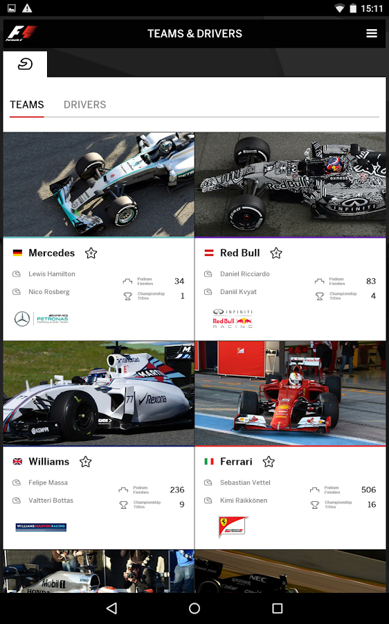 Official F1 ® App AndroidApps auf Google Play