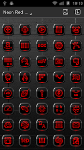 How to download Neon Red GO Launcher Theme patch 2.2 apk for android