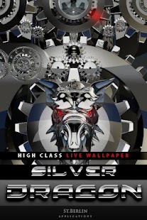 live wallpaper SILVER DRAGON