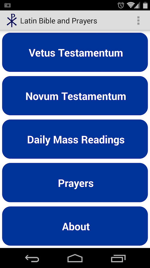 Android application Latin Bible Premium screenshort