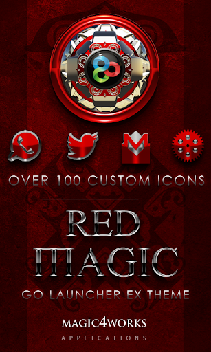 GO Launcher Theme Red Magic