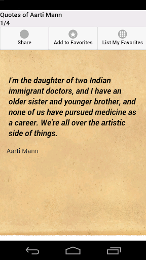 Quotes of Aarti Mann