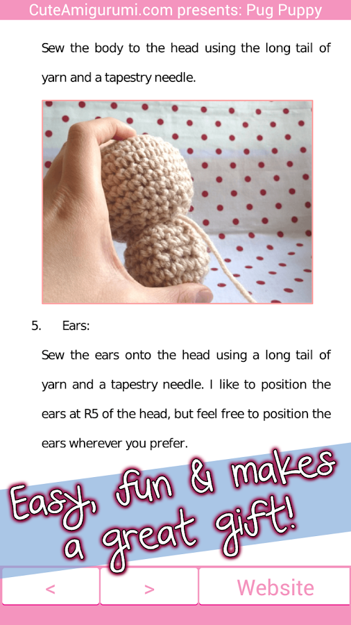 Pug Amigurumi Crochet Pattern - Android Apps on Google Play