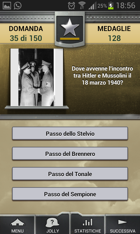 Android application Genius Quiz World War 2 screenshort