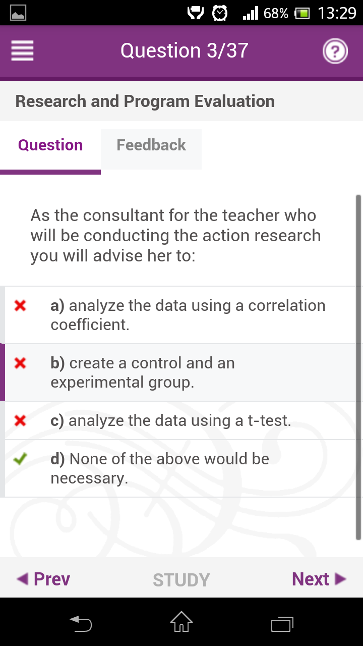 The NCE &amp; CPCE Exam Prep App Screen 4