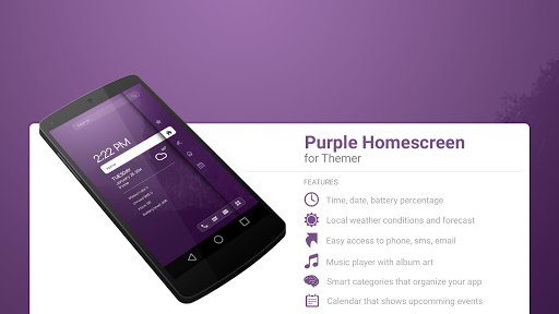 Purple Homescreen Theme