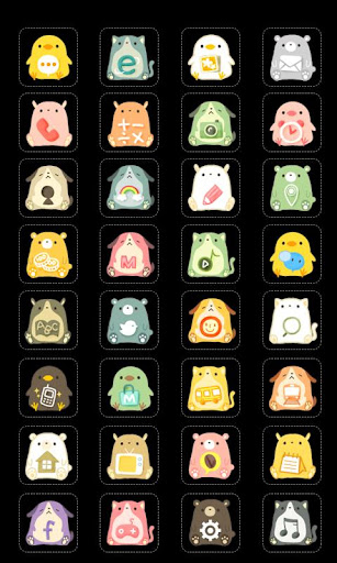 CUKI Theme Cute Animal Icons