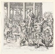 Triomf van Bacchus, linkerhelft