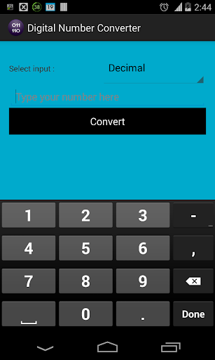 Digital Number Converter