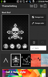 Black Skull Atom Theme poster 6