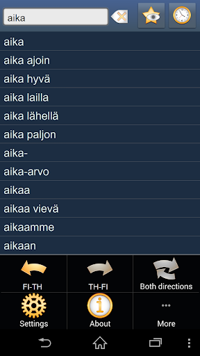 Finnish Thai dictionary