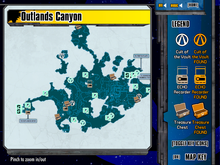 Official BL Pre-Sequel Map App Screen 3