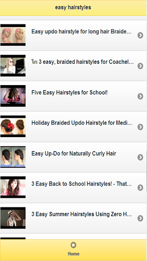 easy hairstyles