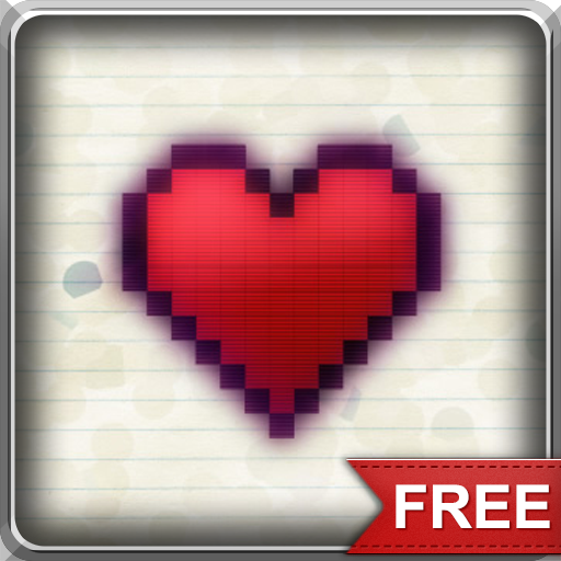 8-Bit Hearts 3D Live Wallpaper 個人化 App LOGO-APP開箱王