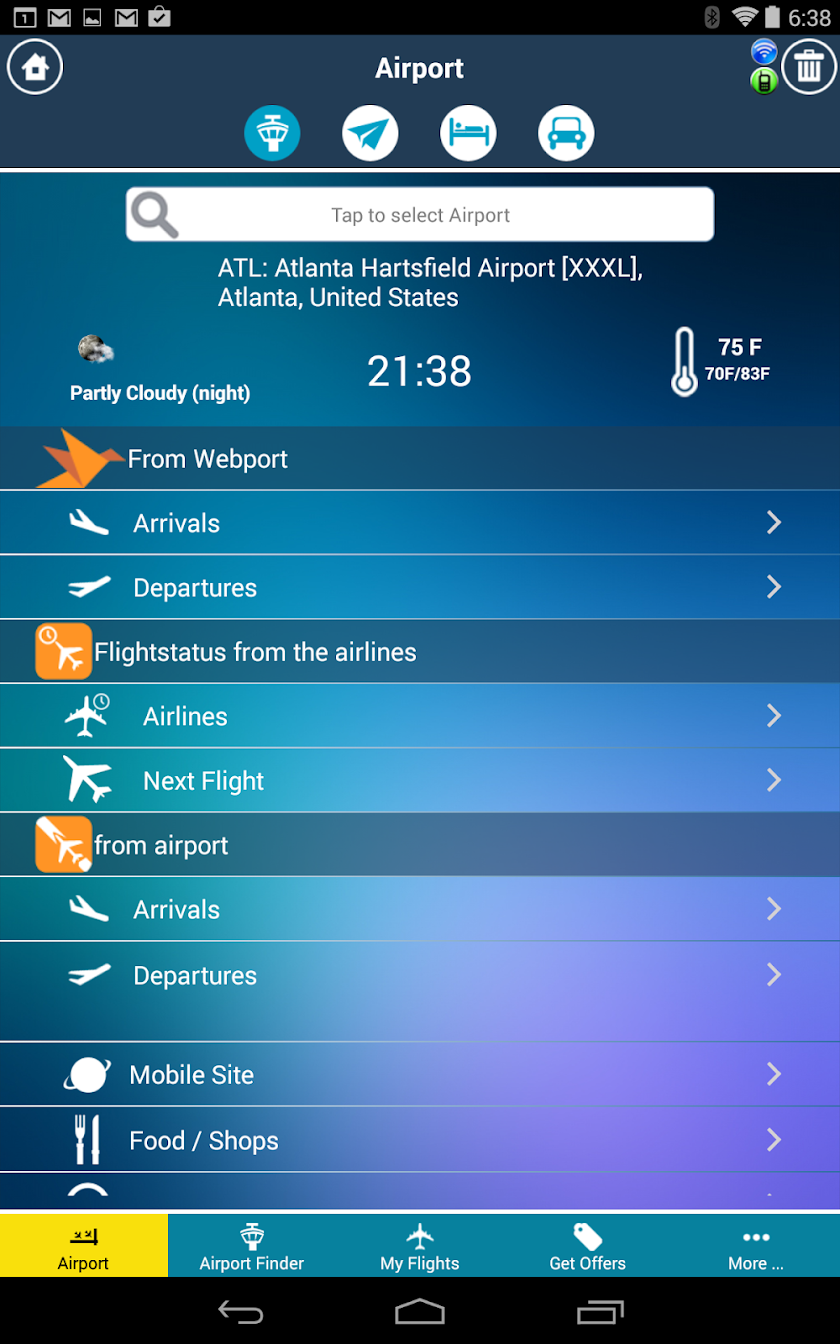 Atlanta Airport Premium Screen 2
