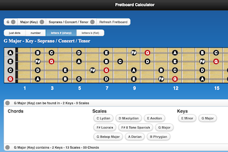 Free Fretboard Calculator APK for PC