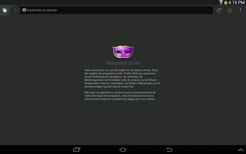 Navigateur web Firefox - screenshot thumbnail