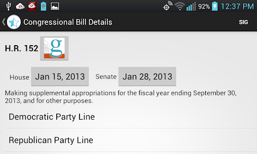 Lastest 113th U. S. Congress APK