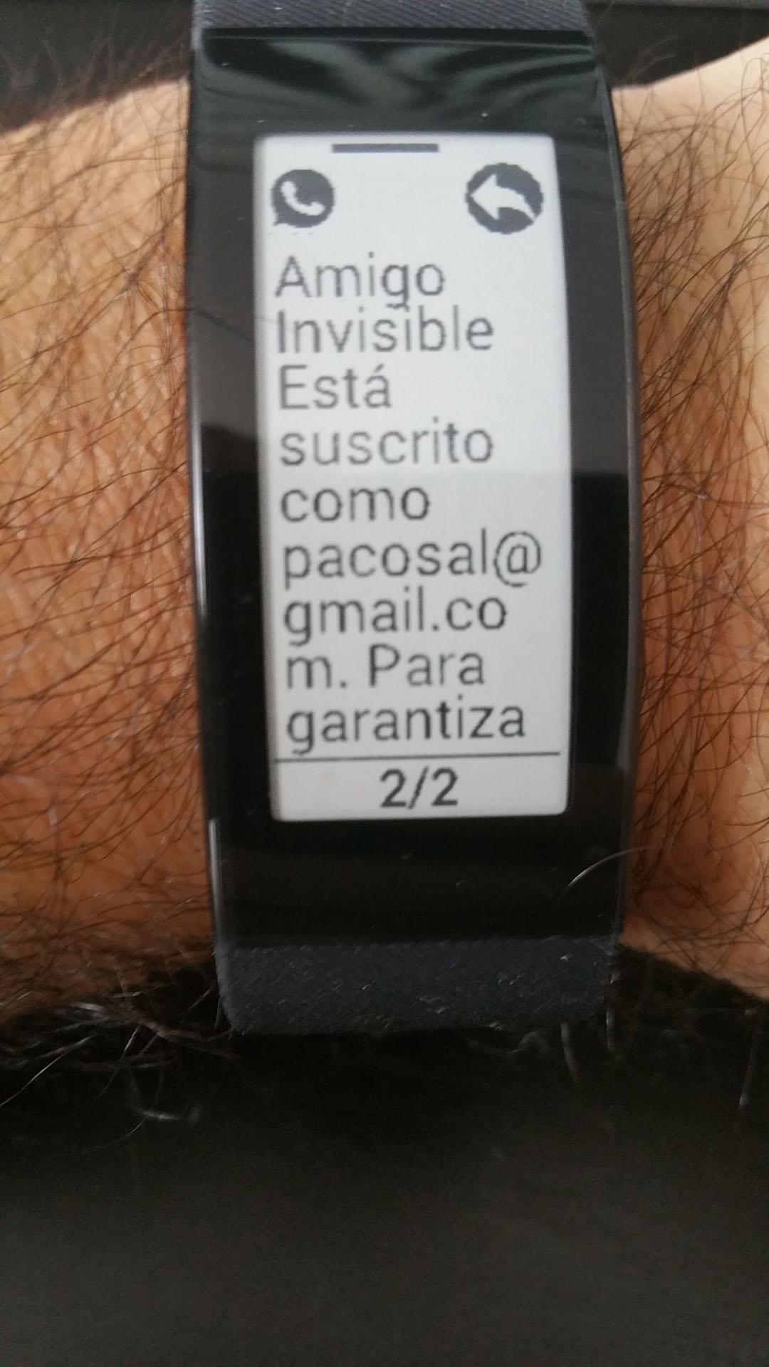 Android application Notifications for SmartBand Talk screenshort