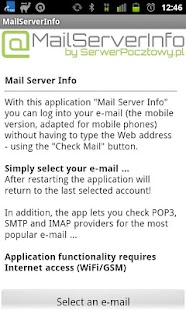 Free Mail Server Info (e-mail info) APK