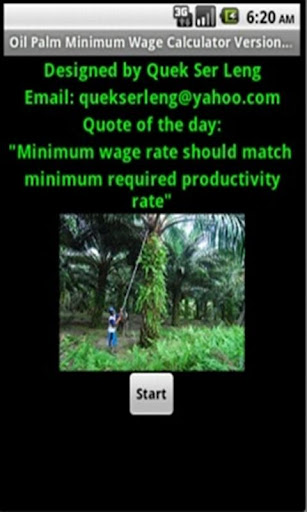 Oil Palm Minimum Wage Calc