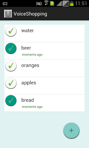 Voice Shopping List