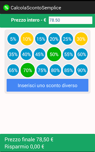 Calcola Sconto Semplice