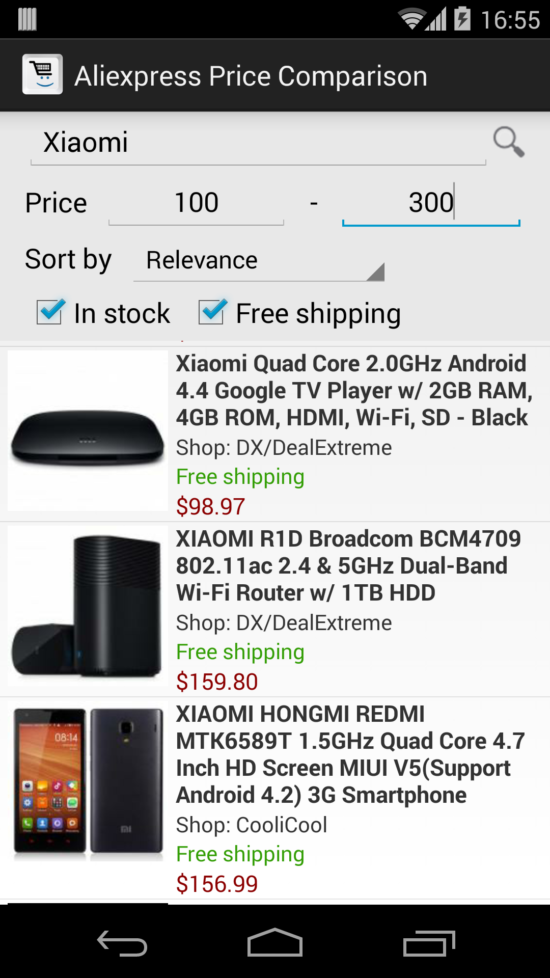 Android application China Shopping screenshort