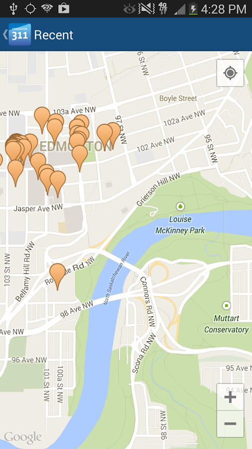    Edmonton 311- screenshot  
