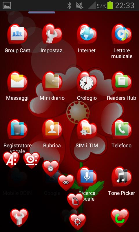 Valentine Next Launcher Theme - screenshot