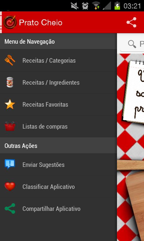 Android application Prato Cheio - Receitas screenshort
