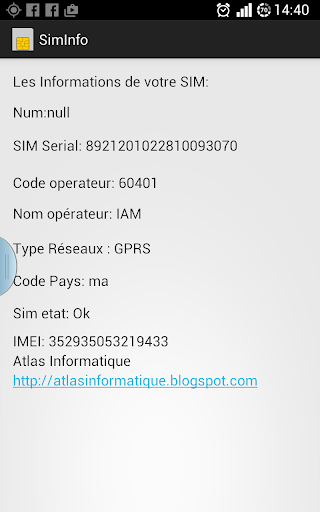 Sim Card Informations