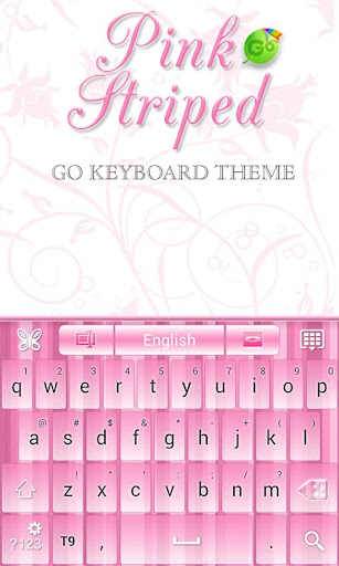 【免費個人化App】★ Pink Striped Go Keyboard ★-APP點子