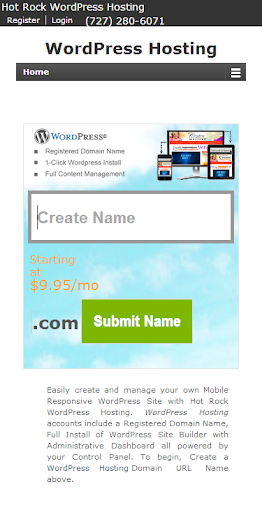 Hot Rock Wordpress Hosting