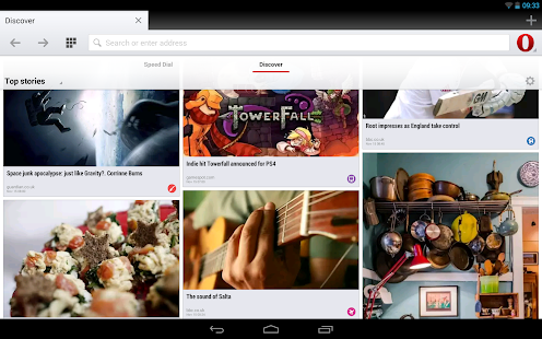 Navigateur Opera pour Android - screenshot thumbnail