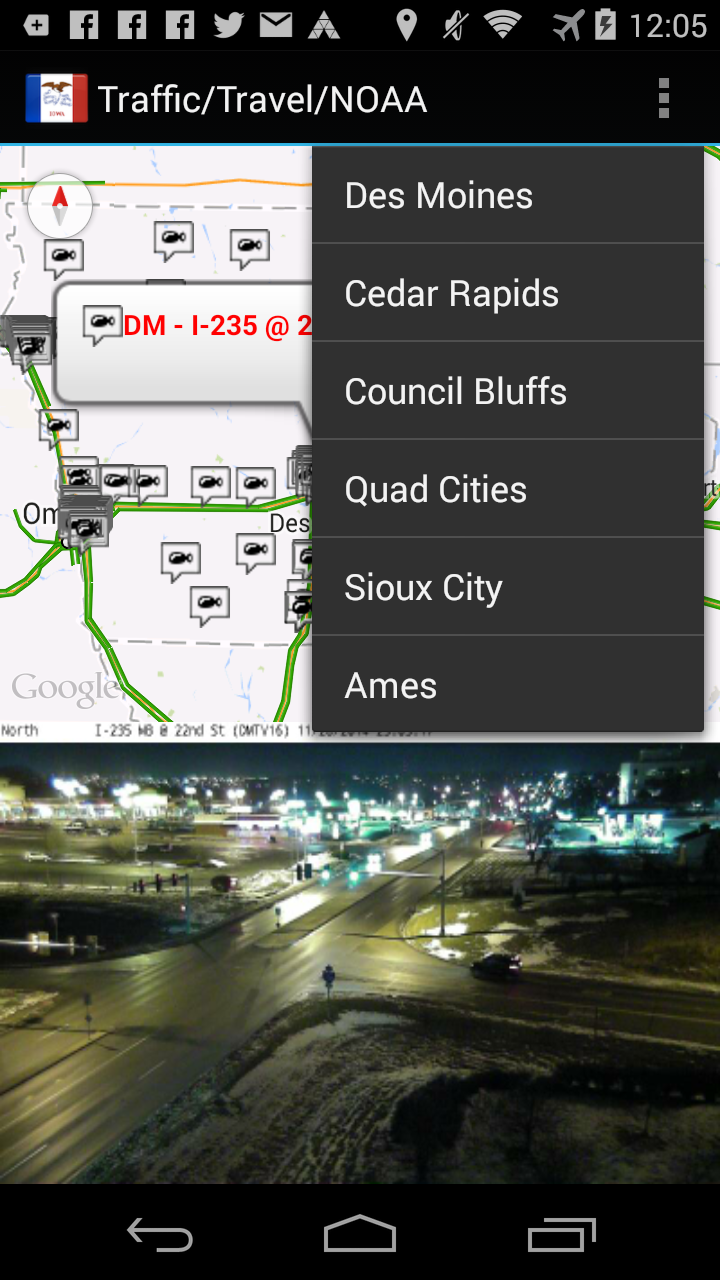 Iowa Traffic Cameras Pro Screen 3