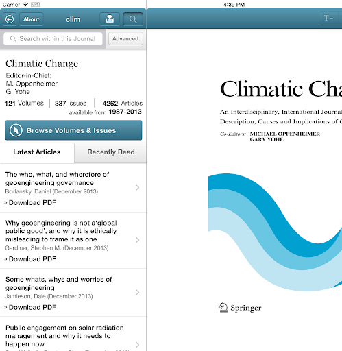 【免費書籍App】Climatic Change-APP點子