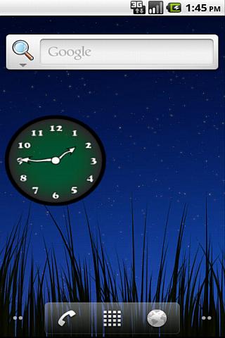 Analog Clock Green