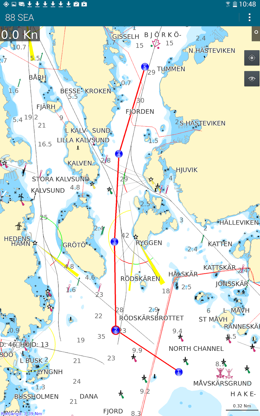 88 SEA - Sjökortsnavigator Screen 3