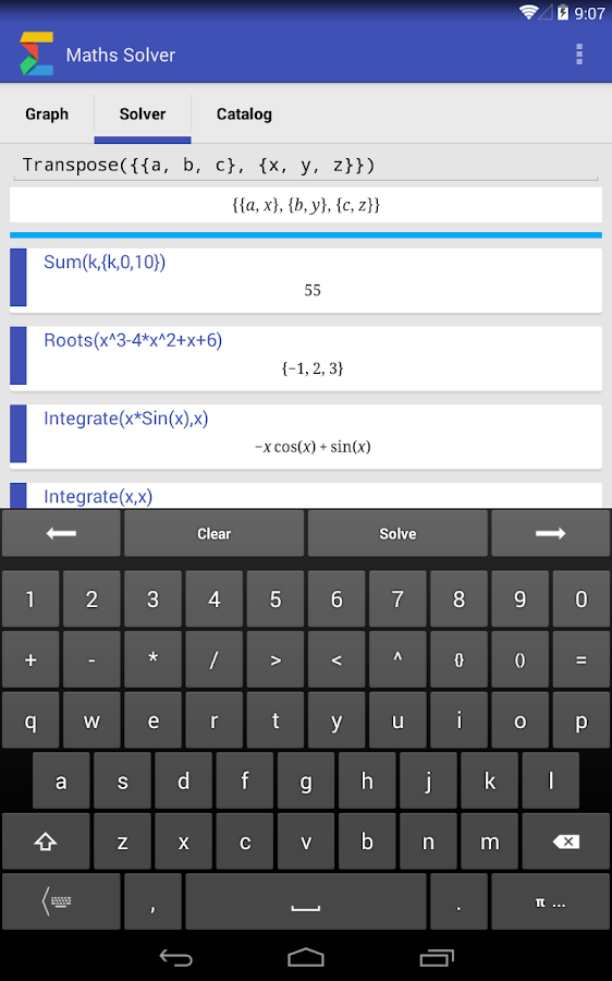 Math Solver - screenshot