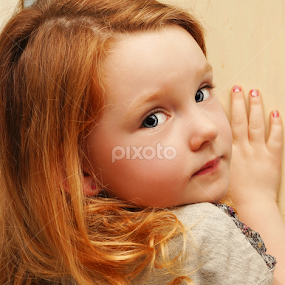 Posing for the Camera by Cheryl Korotky - Babies & Children Child Portraits