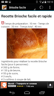 Free Recettes de Brioches APK